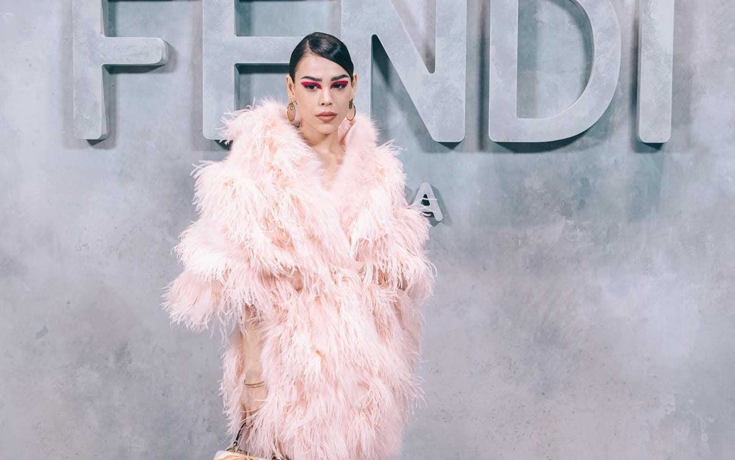 Danna Paola at the Fendi F/W 22 show / Instagram