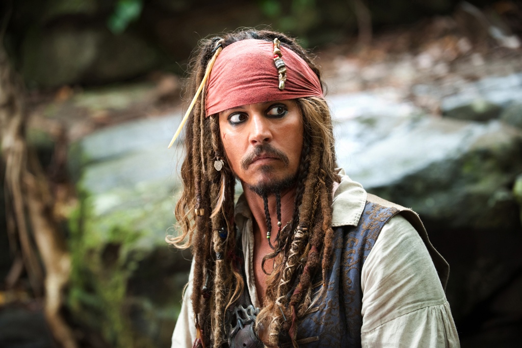 Johnny Depp plays Captain Jack Sparrow in a scene from "Pirates of the Caribbean: On Stranger Tides."