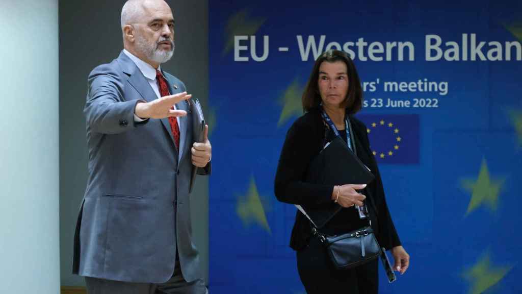 Albanian Prime Minister Edi Rama has lashed out at European leaders for blocking his country's bid