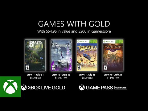 Xbox Live Gold: find out what are the free games that you can download in July