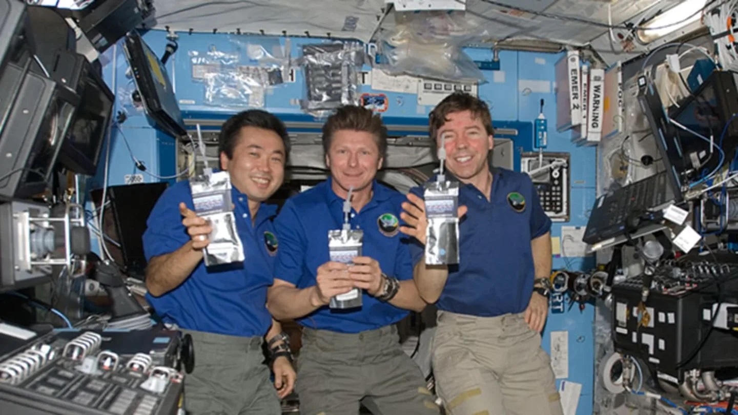 Astronauts can't drink alcohol in space