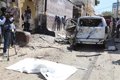 At least three dead and seven injured in a truck bomb attack on a hotel in central Somalia