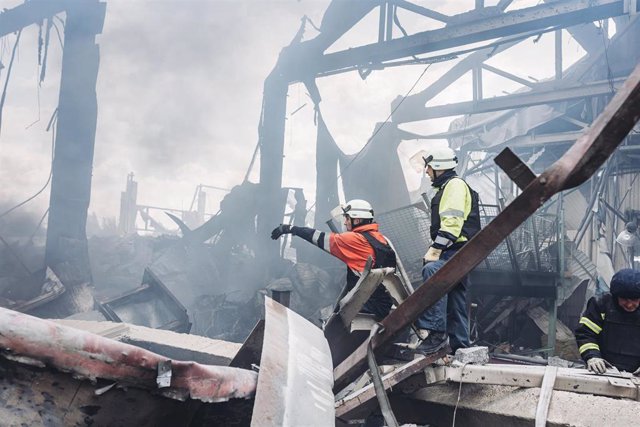 File image of destroyed infrastructure in Donetsk, Ukraine.