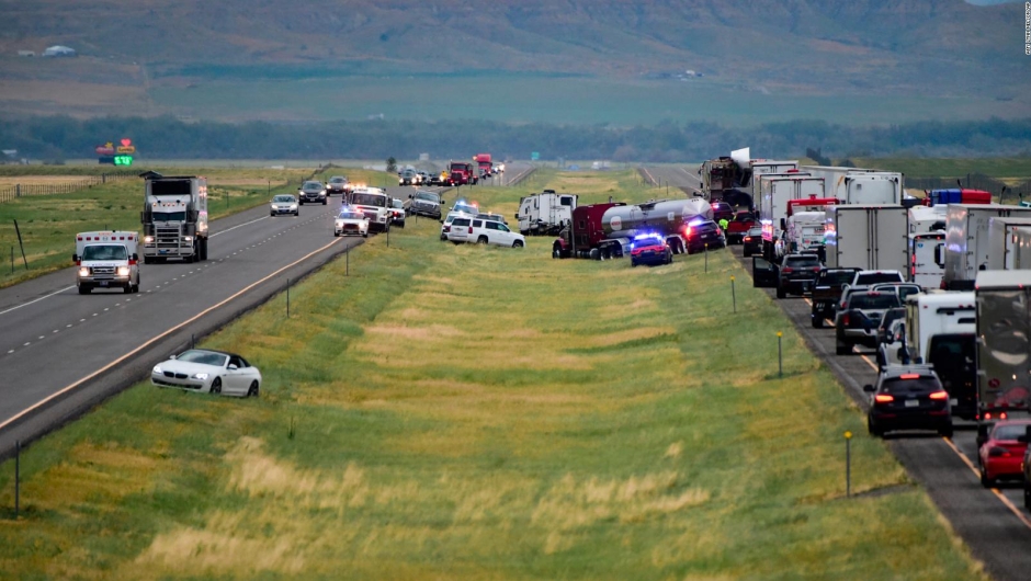 Dust storm causes 21-vehicle crash, killing six