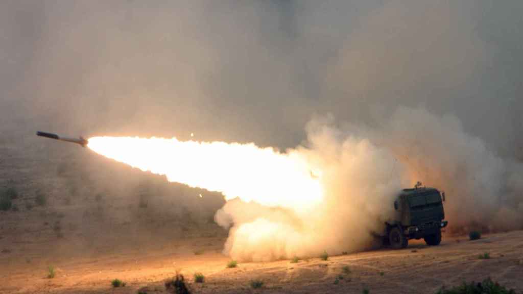 HIMARS launching a missile