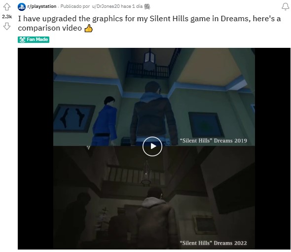 Fan works on a version of Silent Hills made in Dreams