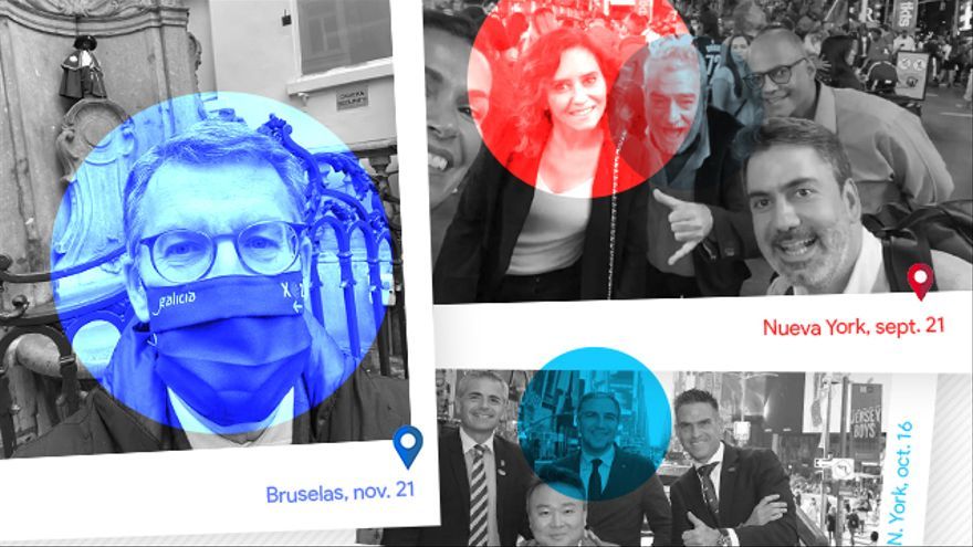 Feijóo's double yardstick for official trips: from bipartite mojitos to Irene Montero's selfie