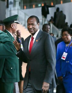 Former Burkina Faso President Blaise Compaoré returns to the country after seven years in exile