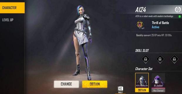 A124 |  Free Fire character