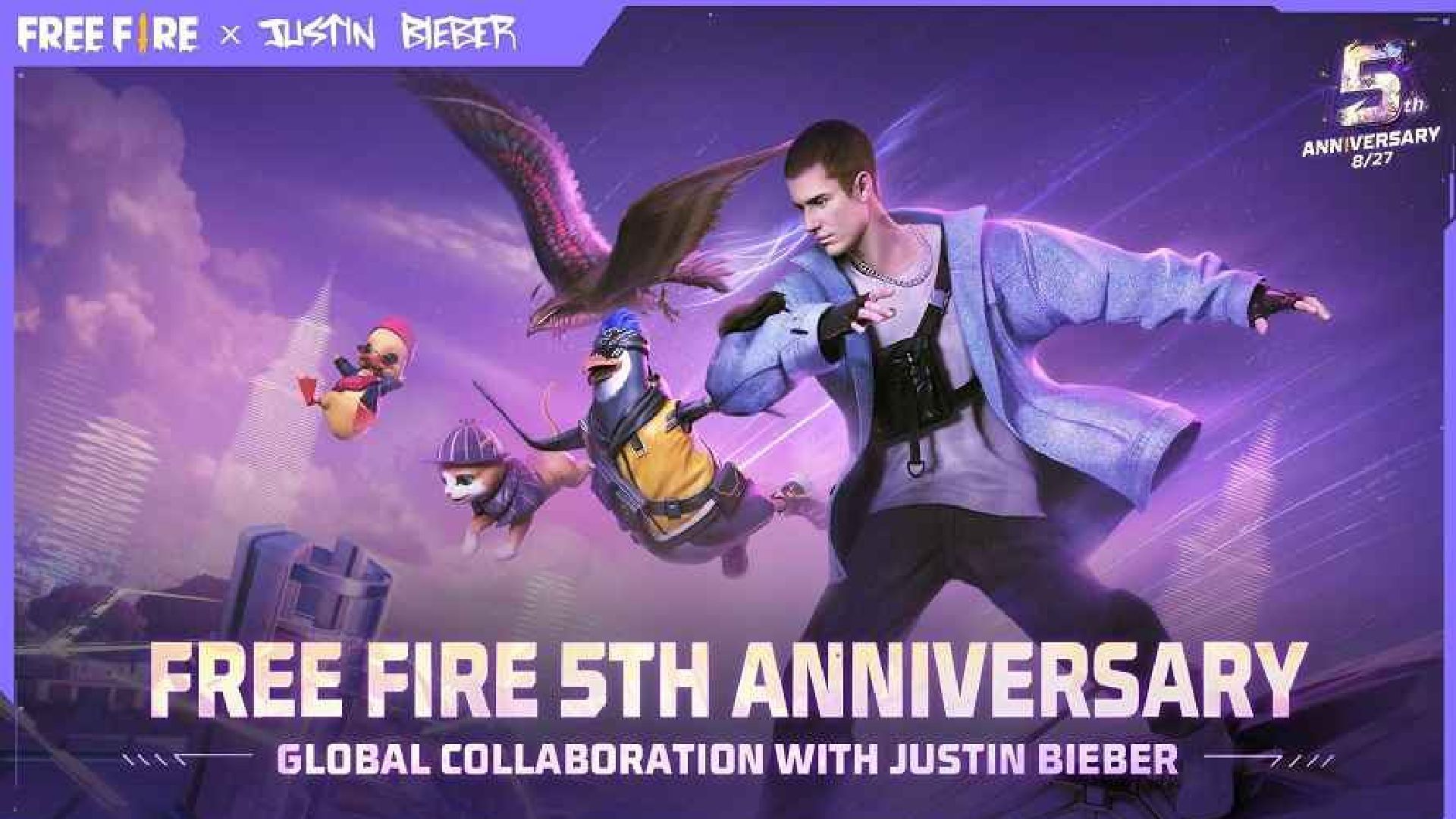 Free Fire x Justin Bieber: find out when you can have the new character inspired by the singer