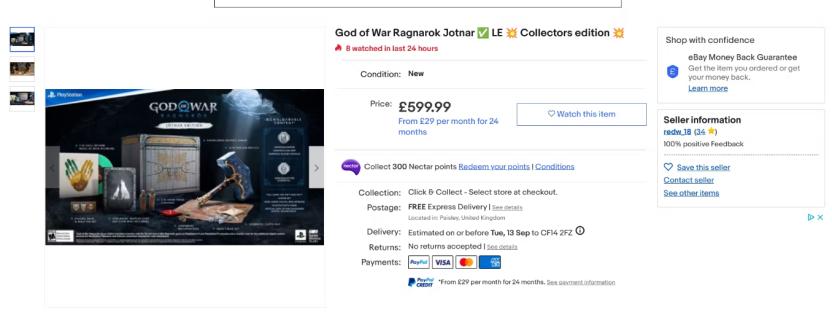 God of War Ragnarök: they hoard Jötnar Edition and sell it at exorbitant prices