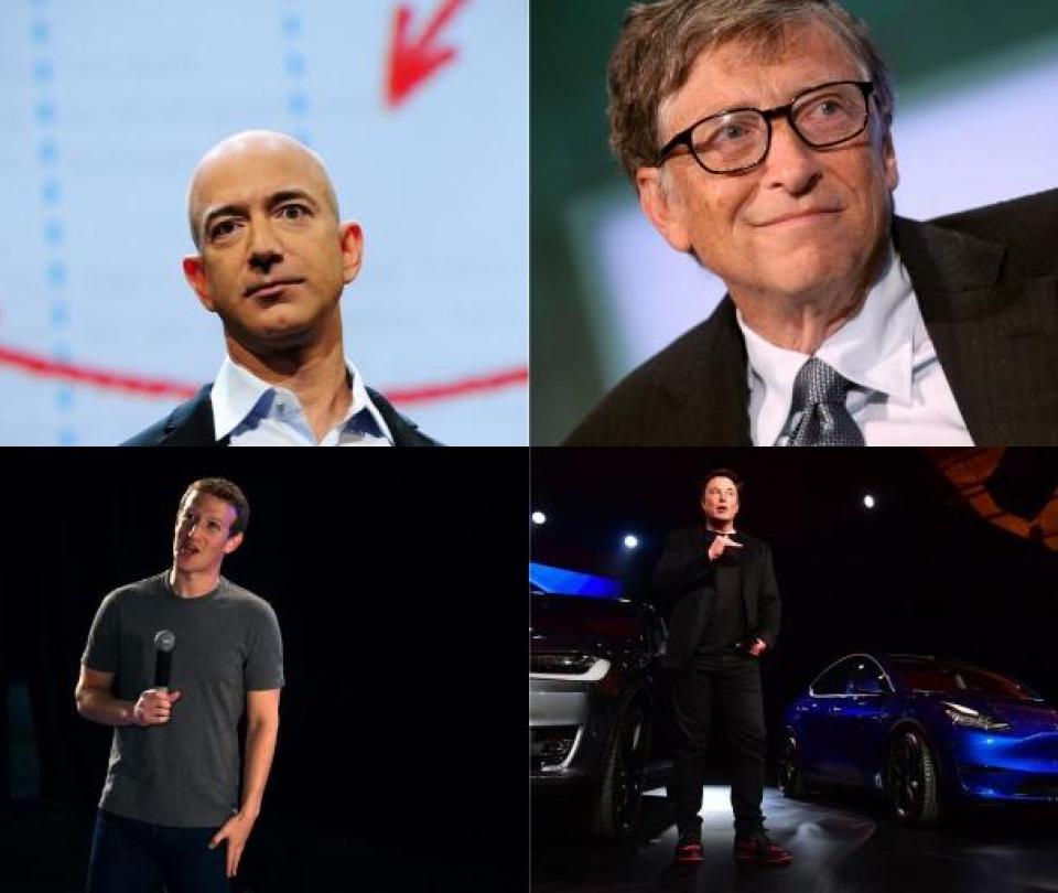 How much billionaires lost in the first half of the year