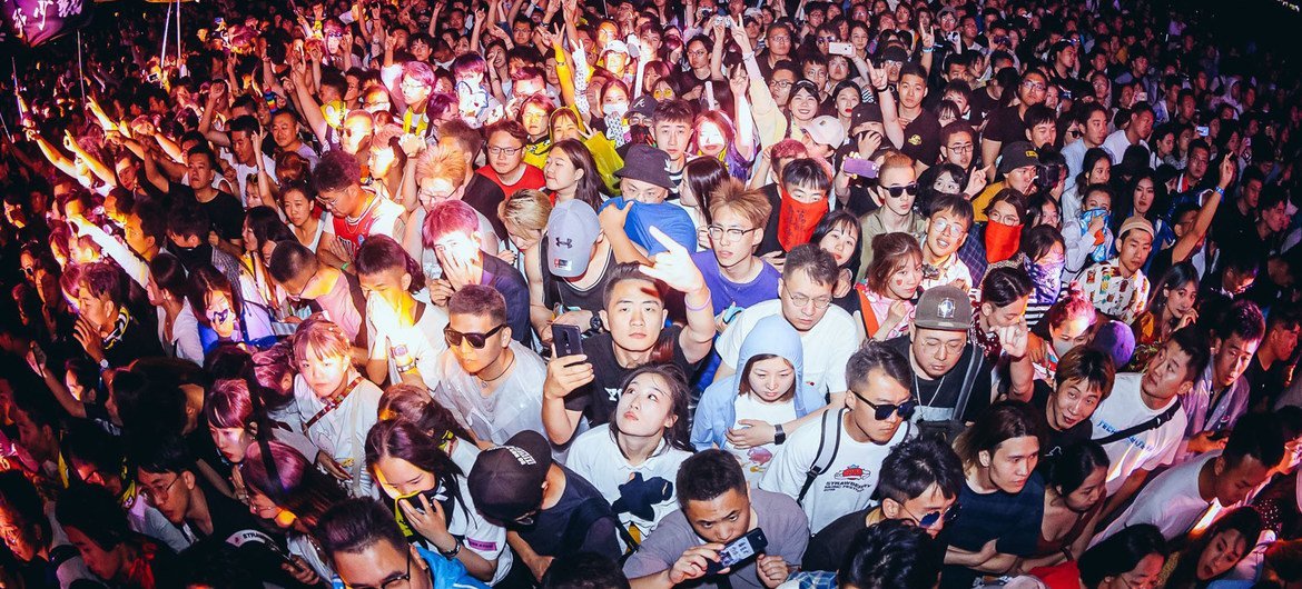 (File Image) Attendees at a music festival