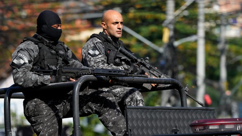 Violent police raid in a favela in Rio de Janeiro