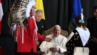 The pope travels to Canada to apologize