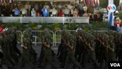 Members of the Nicaraguan Army on September 3, 2019, during the 40th anniversary of the institution.  Photo: Voice of America