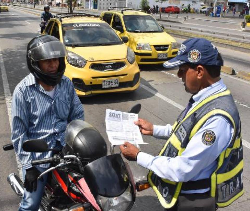 61% of motorcycles in Colombia do not have the current Soat