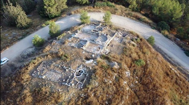 An overview of the old convent in central Israel