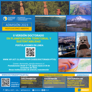 Open applications for the II version of the Doctorate in Territorial Planning and Sustainability