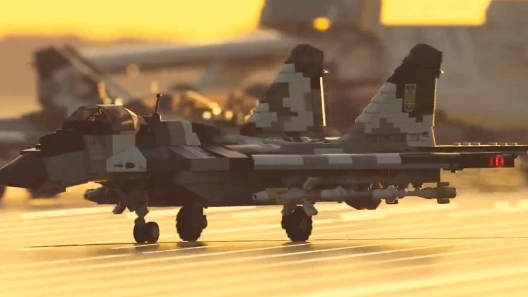 Planes, drones, tanks... the spectacular LEGO video to support the independence of Ukraine