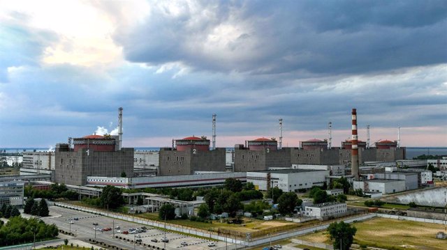 Archive - General view of the Zaporizhia nuclear power plant in Ukraine