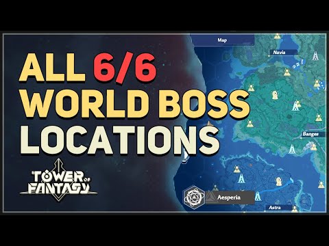 Tower of Fantasy: where you can find the world bosses on the map