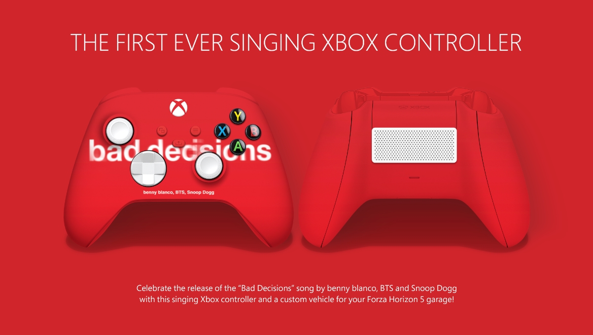 Xbox will release a controller that plays music and you can get it for free