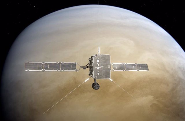 Solar Orbiter flying over Venus