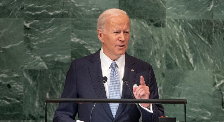 Biden accuses Russia of blatantly violating UN principles and calls for expanding the Security Council