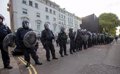 Clashes outside the Iranian embassy in London leave at least five police officers seriously injured