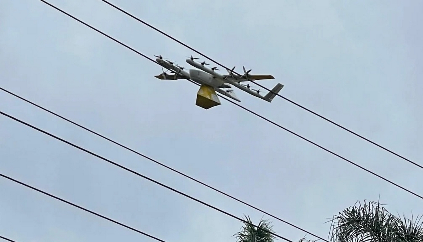 First accident of a Google delivery drone: it hits an electrical cable and leaves 2,000 houses without power for an hour