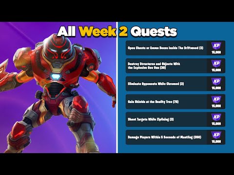 Fortnite Chapter 3 - Season 4: how to solve all the missions of Week 2