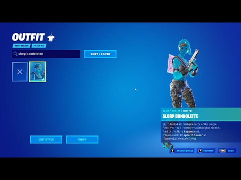 Fortnite: how to make yourself invisible with the skin Slurp Bandolette