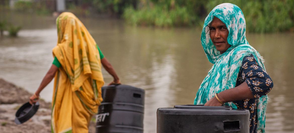 Women are among the groups most affected by the floods in Bangladesh.