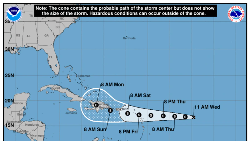 Possible cyclone forms in the Atlantic heading to the Caribbean