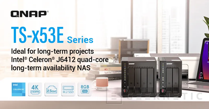 Geeknetic QNAP has launched two new NAS with 2 and 4 disks, dual 2.5 GbE connector and 2 HDMI outputs 1