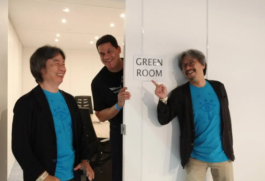 Reggie, Miyamoto and Aonuma in January 2017