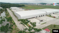 The humanitarian Hub has an area that covers approximately two soccer stadiums, about 12 thousand square meters. [Foto: Óscar Sulbarán, VOA]