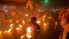 They celebrate a battle "The Balls of Fire" in El Salvador