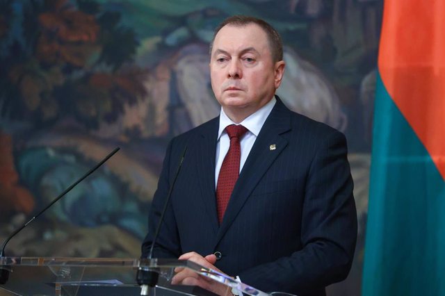 File - Belarusian Foreign Minister Vladimir Makei.