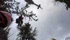 Watch the spectacular aerial rescue of a hiker trapped under a giant rock