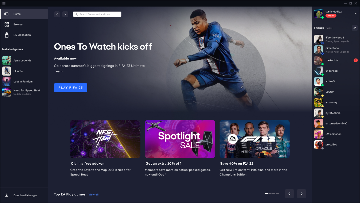 Goodbye Origin!  Electronic Arts launches its new app for PC