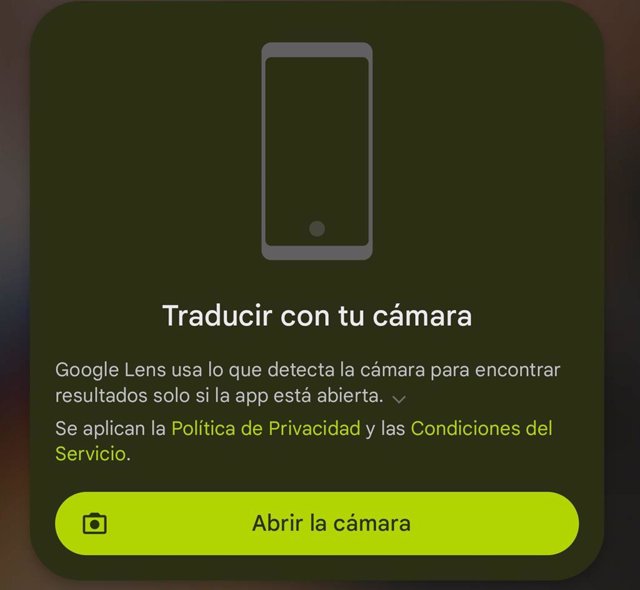 Lens integrates with the Translator app