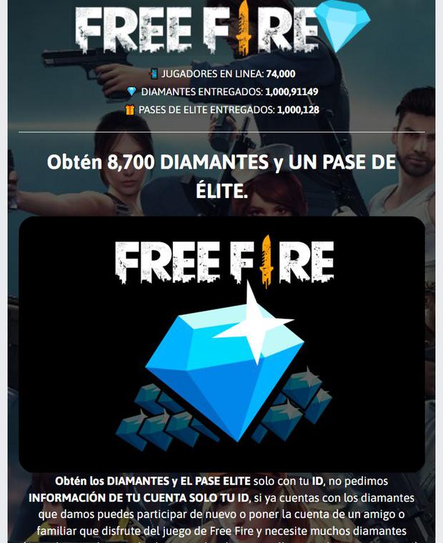 Supposed Free Fire offer