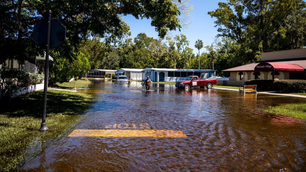 Hacienda Village, a community of more than 55 manufactured homes in Winter Springs, Florida, experienced extensive flooding from Hurricane Ian.