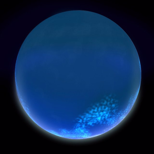 illustration of a blue planet