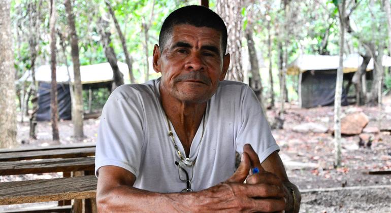 Félix Arango, a 64-year-old former FARC combatant, was one of Professor Aldo Rincón's guides.