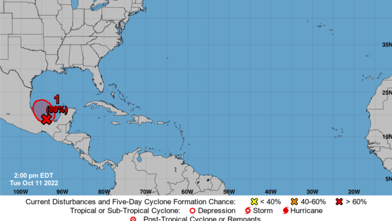 New tropical depression could form in the Gulf of Mexico in the next few hours