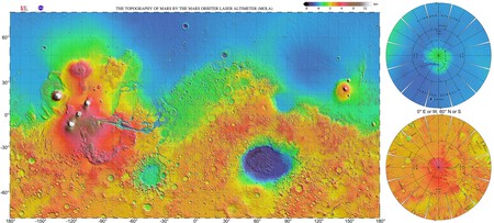 Mars Topography Mola Dataset With Poles Hires