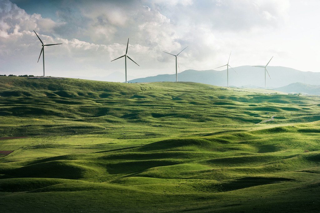 Clean energy, such as wind, is a key element in reaching zero greenhouse gas emissions.